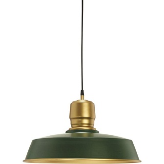 Lampa Paddington 46cm zielony/mosiądz mat vintage